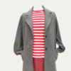 Blazer grigio sfoderato tessuto felpa