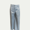 Pantalone in cotone grigio perla gamba dritta