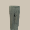 Pantalone verde in cotone tasche laterali, elastico in vita