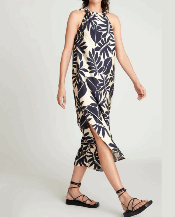 Abito donna smanicati linguettes con spacchi laterali