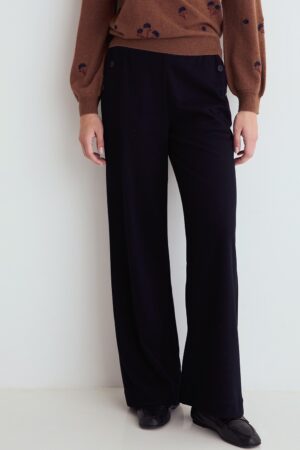 Pantalone con elastico in vita molto comodo color blu
